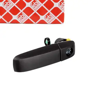 febi 177548 T&uuml;rgriff T&uuml;rbet&auml;tigung f&uuml;r FIAT Panda 169 Schwarz vorne links au&szlig;en 755357271