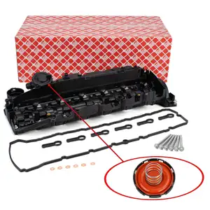 febi Ventildeckel + Ventildeckeldichtung Schraube Düsenhalter für BMW 3er 4er 5er 6er N57