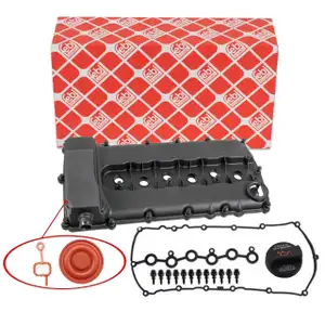 febi Ventildeckel + Dichtung + Einfülldeckel für AUDI Q7 4LB VW Touareg 7L 7P 3.6 V6