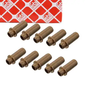 10x febi 10666 Ventilf&uuml;hrung f&uuml;r VW Golf 3 1.4 AEX 1.6 Caddy 2 Polo 6N1 Vento 032103419A