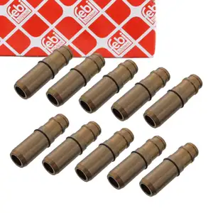 10x febi 14823 EINLASSSEITE Ventilf&uuml;hrung f&uuml;r MERCEDES W126 C126 SL R107 C107 M116 M117