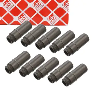 10x febi 14825 EINLASSSEITE Ventilführung für MERCEDES W201 W202 W124 W210 W140 OM601/602