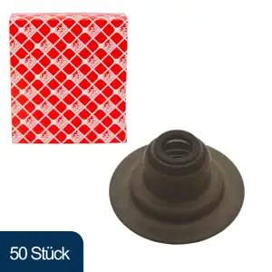 50x febi 02164 Ventilschaftabdichtung f&uuml;r FORD Escort 3 4 5 6 Fiesta 2 3 Orion 1 2 3 2