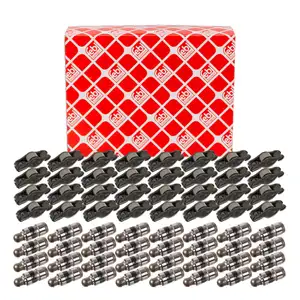 32x febi Ventilst&ouml;&szlig;el + 32x Kipphebel f&uuml;r AUDI A8 4E 4H Q7 4LB VW Touareg 7P 4.0/4.2 TDI