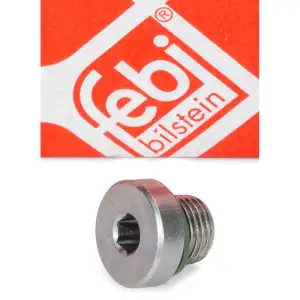 FEBI Ölablassschraube + Dichtring VW Passat B5.5 AUDI A4 B5 B6 A6 C5 C6 SKODA 018321377B
