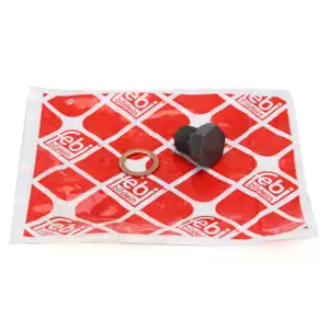 febi 12281 &Ouml;lablassschraube + Dichtring M14x1,5mm f&uuml;r AUDI SEAT SKODA VW N90288901