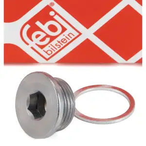 febi &Ouml;lablassschraube M22x1,5 + Dichtring f&uuml;r AUDI A4 A5 A6 A7 Q5 PORSCHE Macan 95B