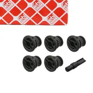 5x febi 81369 Ölablassschraube für VW Golf 7 Passat B8 AUDI A4 SKODA Octavia 4 2.0 TSI/TDI