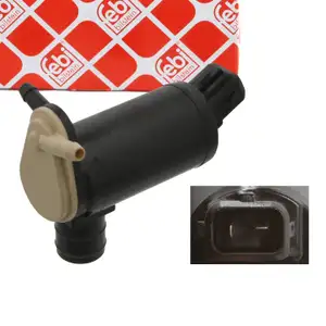 febi Waschwasserpumpe Waschpumpe f&uuml;r FORD Fiesta 3 4 Mondeo 1 2 Focus Transit Escort 4 5 6
