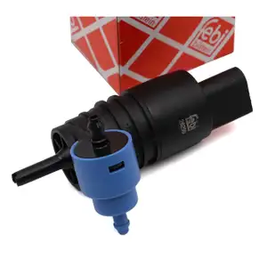 febi Waschwasserpumpe Dualpumpe f&uuml;r VW AUDI BMW SEAT SKODA MERCEDES MINI PSA