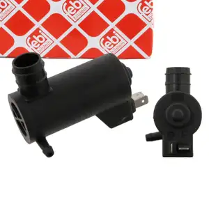 febi 26651 Waschwasserpumpe Monopumpe f&uuml;r PEUGEOT 205 309 405 1 2 CITROEN AX C15 6434.66