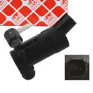 febi Waschwasserpumpe Waschpumpe f&uuml;r FORD C-Max Focus 2 Galaxy Kuga Mondeo 3 4 S-Max VOLVO