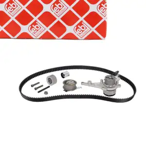 febi 193911 Zahnriemensatz + Wasserpumpe f&uuml;r VW Golf 8 Tiguan 2 3 Passat B8 B9 2.0 TDI