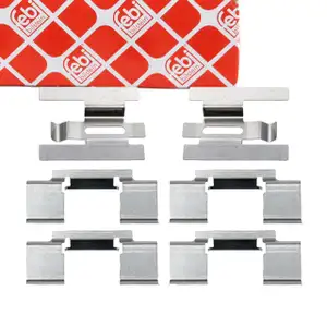 febi 185048 Zubeh&ouml;rsatz Montagesatz Federnsatz f&uuml;r Bremsbel&auml;ge vorne o. hinten