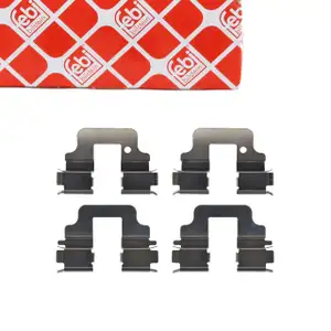 febi 181881 Zubehörsatz Montagestz Federnsatz für Bremsbeläge hinten