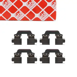 febi 182356 Zubeh&ouml;rsatz Montagestz Federnsatz f&uuml;r Bremsbel&auml;ge hinten