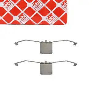 febi 182370 Zubehörsatz Montagesatz Federnsatz für Bremsbeläge vorne o. hinten