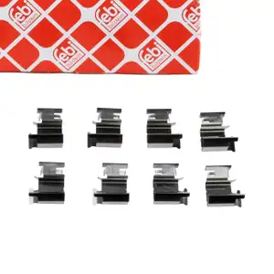 febi 182710 Zubehörsatz Montagesatz Federnsatz für Bremsbeläge vorne o. hinten