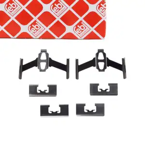 febi 182829 Zubehörsatz Montagestz Federnsatz für Bremsbeläge hinten