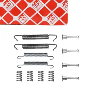 febi 182186 Zubehörsatz Montagesatz Federnsatz für Bremsbacken hinten