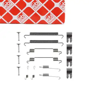 febi 182213 Zubeh&ouml;rsatz Montagesatz Federnsatz f&uuml;r Bremsbacken hinten