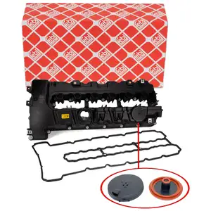 febi Ventildeckel + Dichtung für BMW 3er E90-E93 E60 E61 F10 F11 E63 E64 N53 11127548196