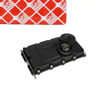febi 186034 Ventildeckel + Dichtung für VW Golf 5 Jetta 3 Passat B6 Touran A3 8P 2.0 TDI