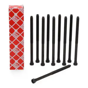 10x febi 103647 Zylinderkopfschraube für VW Golf 7 Passat Tiguan 1.6/2.0 TDI WHT005673