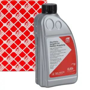 febi 101172 Hochleistungs&ouml;l Haldex Kupplung Haldex-&Ouml;l GELB f&uuml;r AUDI BMW SEAT SKODA - 850ml