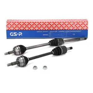 2x febi / GSP Antriebswelle f&uuml;r OPEL Movano B RENAULT Master 3 03.2014-07.2019 vorne