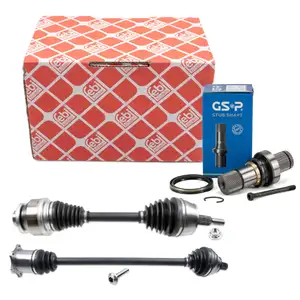 2x febi Antriebswelle + GSP Steckwelle f&uuml;r VW MULTIVAN TRANSPORTER T5 2.5 TDI 6-Gang vorne