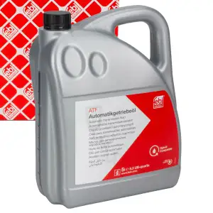 5L 5-liter febi 39096 Automatic Transmission Fluid (ATF) GREEN for AUDI, BMW, CHRYSLER, and JAGUAR
