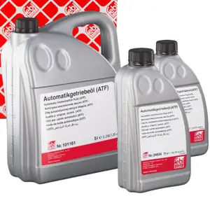 7L 7 liters febi Automatic Transmission Fluid (ATF) for BMW, Ford, MINI, Opel, PSA, Volvo, and VW