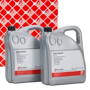 10L 10 Liter febi Getriebe&ouml;l Automatikgetriebe&ouml;l f&uuml;r VW TL52182 DCTF-1 GELB