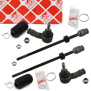 2x febi PROKIT Spurstange + Kopf + Manschette f&uuml;r VW Golf 3 Vento PR-1N0 ohne Servo vorne