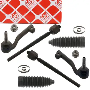 2x febi PROKIT Spurstange + Kopf + Manschette f&uuml;r BMW F20 F21 F30-34 F32-36 mit ZF vorne