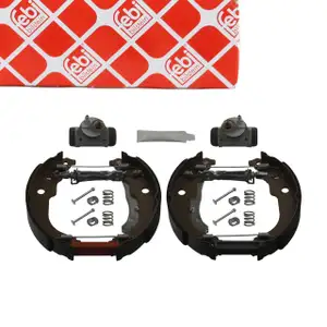 febi 37550 Bremsbackensatz + Radbremszylinder + Zubeh&ouml;r Feststellbremse hinten