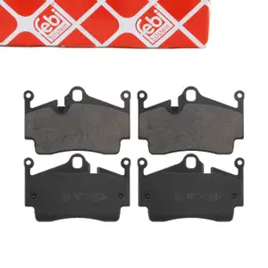 febi Bremsbel&auml;ge Bremsbelagsatz f&uuml;r PORSCHE Boxster 987 2.7 3.2 3.4 Cayman 987 2.7 hinten