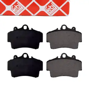 febi Bremsbelagsatz f&uuml;r PORSCHE Boxster 986 2.5 2.7 204-228 PS vorne 98635193911