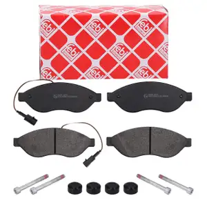 febi 177451 Bremsbel&auml;ge + Sensor f&uuml;r CITROEN Jumper 2 FIAT Ducato 250 PEUGEOT Boxer vorne