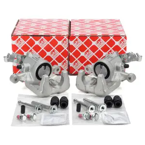 2x febi Bremssattel &Oslash; 38mm + F&uuml;hrungsh&uuml;lsen f&uuml;r VW Golf 6 Touran 8P Leon mit 272mm hinten