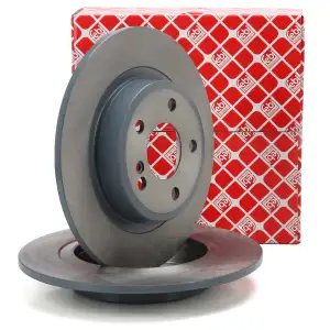 febi 104852 Bremsscheiben Satz f&uuml;r MERCEDES W176 W246 C117 X117 X156 hinten 2464230112