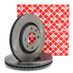 febi 21120 Bremsscheiben Satz f&uuml;r CITROEN C2 C3 C4 OPEL Corsa F PEUGEOT 206 207 1 2 vorne