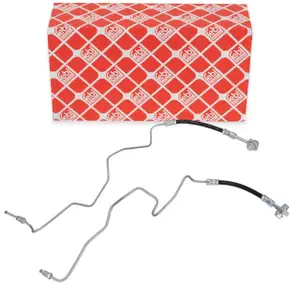 2x febi Bremsschlauch Bremsleitung f&uuml;r VW Polo 4 9N SKODA Fabia 1 2 hinten au&szlig;en