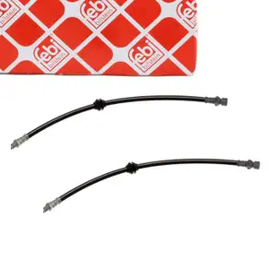 2x febi 45083 Bremsschlauch für PORSCHE 924 Carrera GT/Turbo/S 944 2.5 vorne 477611071B
