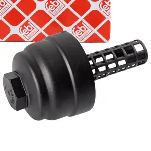 febi Deckel &Ouml;lfiltergeh&auml;use f&uuml;r AUDI A4 B7 B8 A6 C6 C7 A5 Q5 2.4-3.2 PORSCHE Panamera 970