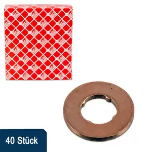 40x febi 178618 Dichtring Einspritzventil f&uuml;r BMW MINI B37 M47 N47 B47 M57 N57 13532247156