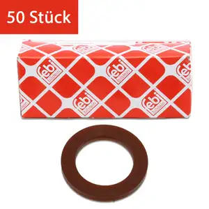 50x febi 05597 Dichtring &Ouml;lablassschraube f&uuml;r FORD Escort Fiesta Mondeo Scorpio Sierra