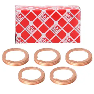 5x febi 1001106 Dichtring &Ouml;lablassschraube f&uuml;r NISSAN Cabstar Cherry Patrol Pick Up