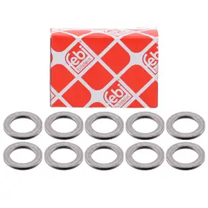 10x febi 194288 Dichtring &Ouml;lablassschraube f&uuml;r FIAT FORD HONDA HYUNDAI KIA MAZDA SUZUKI